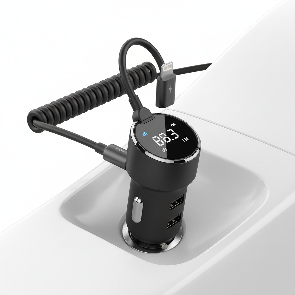 Car Phone Charger FM Transmitter suitable for iPhone