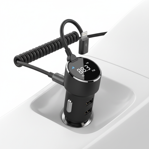 Car Phone Charger FM Transmitter suitable for iPhone